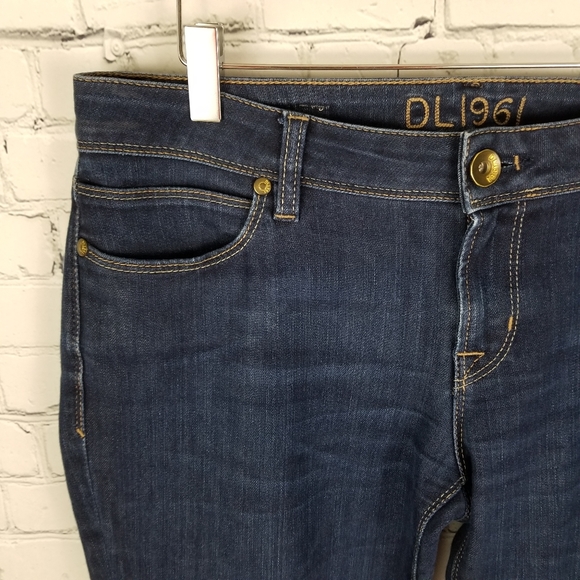 DL1961 | Cindy slim boot cut dark wash jeans - Picture 3 of 12